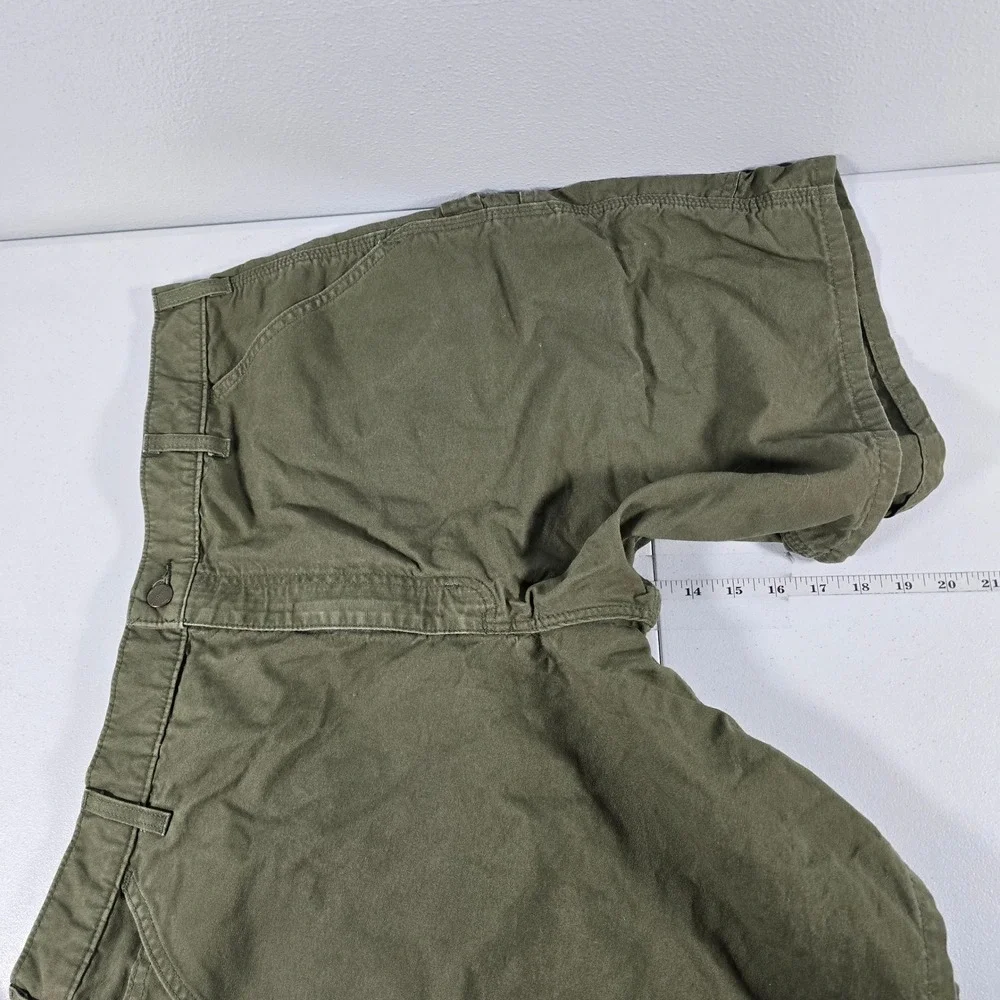 Carhartt B144 ARG Mens 40 Original Fit Canvas Work‎ Carpenter Shorts Olive Green